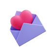 3D Logo mail love